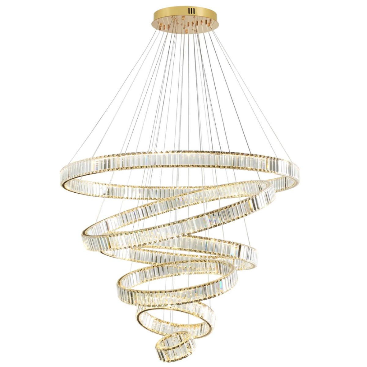 5015/260L L-VISION ODL23 589 золотой/прозрачный металл/хрусталь Люстра LED 260W 4000K 26000Лм VEKIA — изображение 3