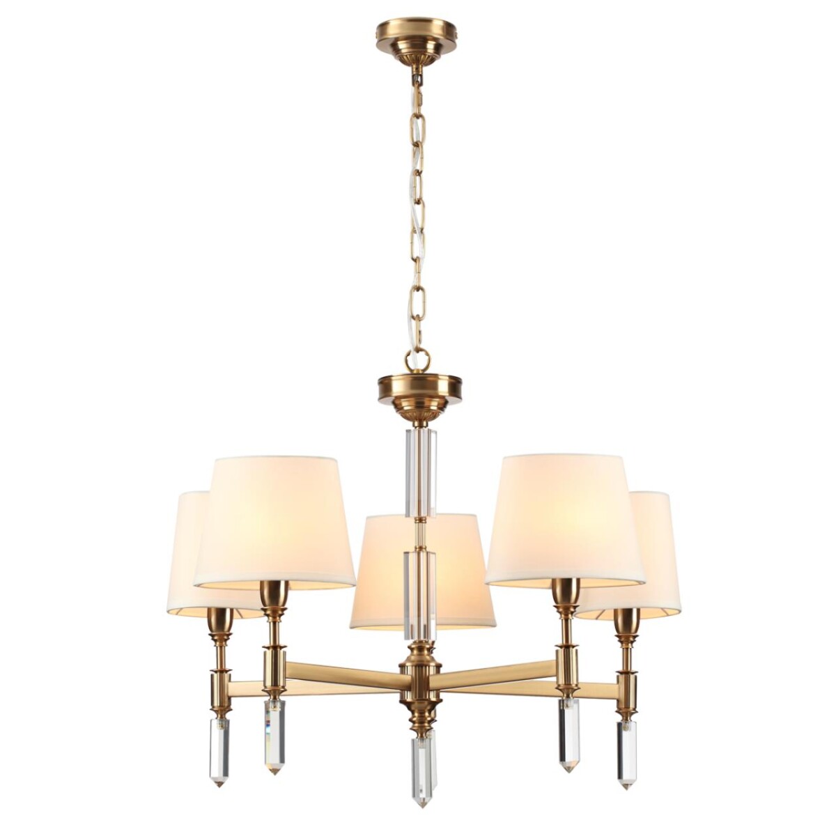 4894/5 MODERN ODL_EX22 161 бронзовый/белый/ткань Люстра E14 5*40W LONDON — изображение 5