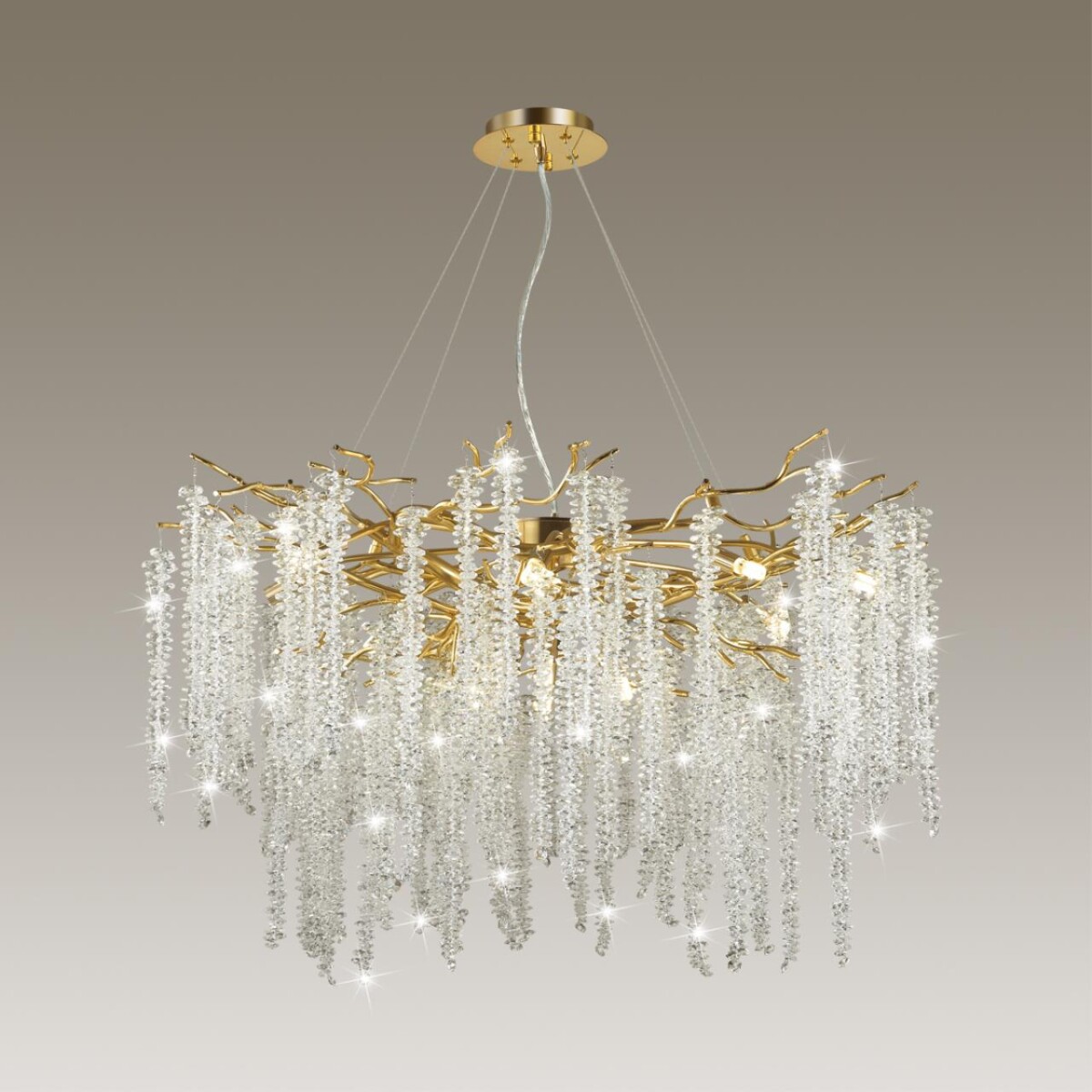 5005/14 HALL ODL23 617 золотой/прозрачный металл/хрусталь Люстра G9 14*40W BANCHE — изображение 5