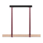 6630/36L HIGHTECH ODL24 000 металл/эко-кожа/ткань/акрил черный/бордовый/бежевый Подвесной светильник IP20 LED 36W 3000K 220V VINCENT