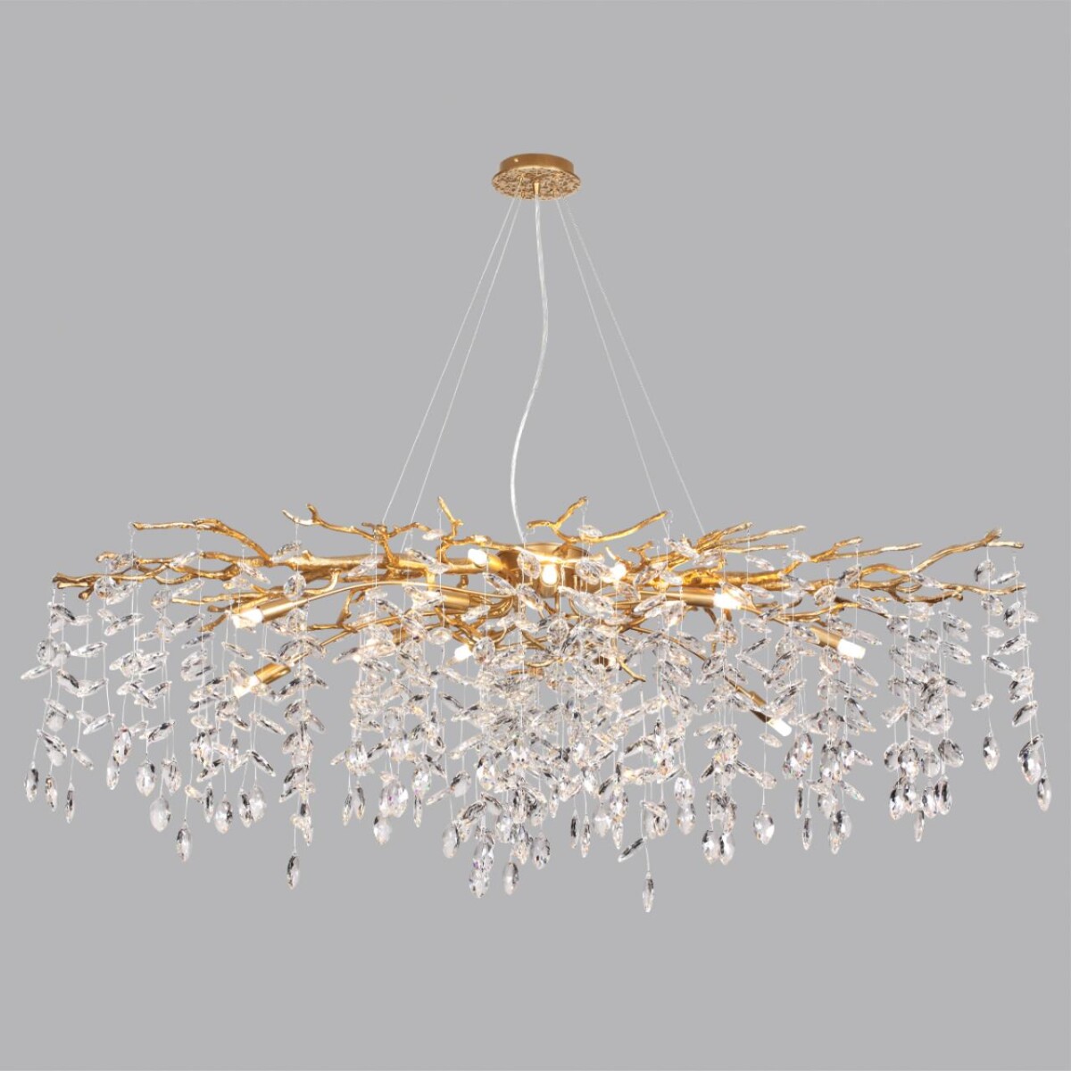 4969/14 HALL ODL24 613 античн.бронза/алюмин./хрусталь Люстра G9 14*40W DELICA — изображение 4