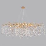 4969/14 HALL ODL24 613 античн.бронза/алюмин./хрусталь Люстра G9 14*40W DELICA — изображение 4