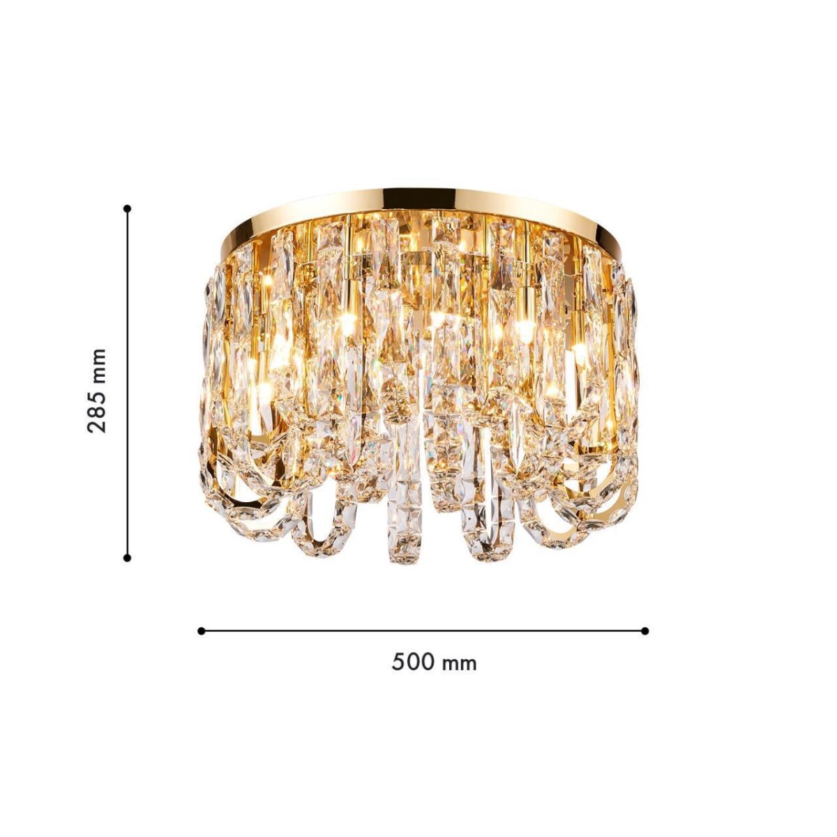 83b0ca781cb146efd3014be6391ba3d6 4721-12C, потолочная люстра, D500xH310, 12xG9x40W, excluded — изображение 3