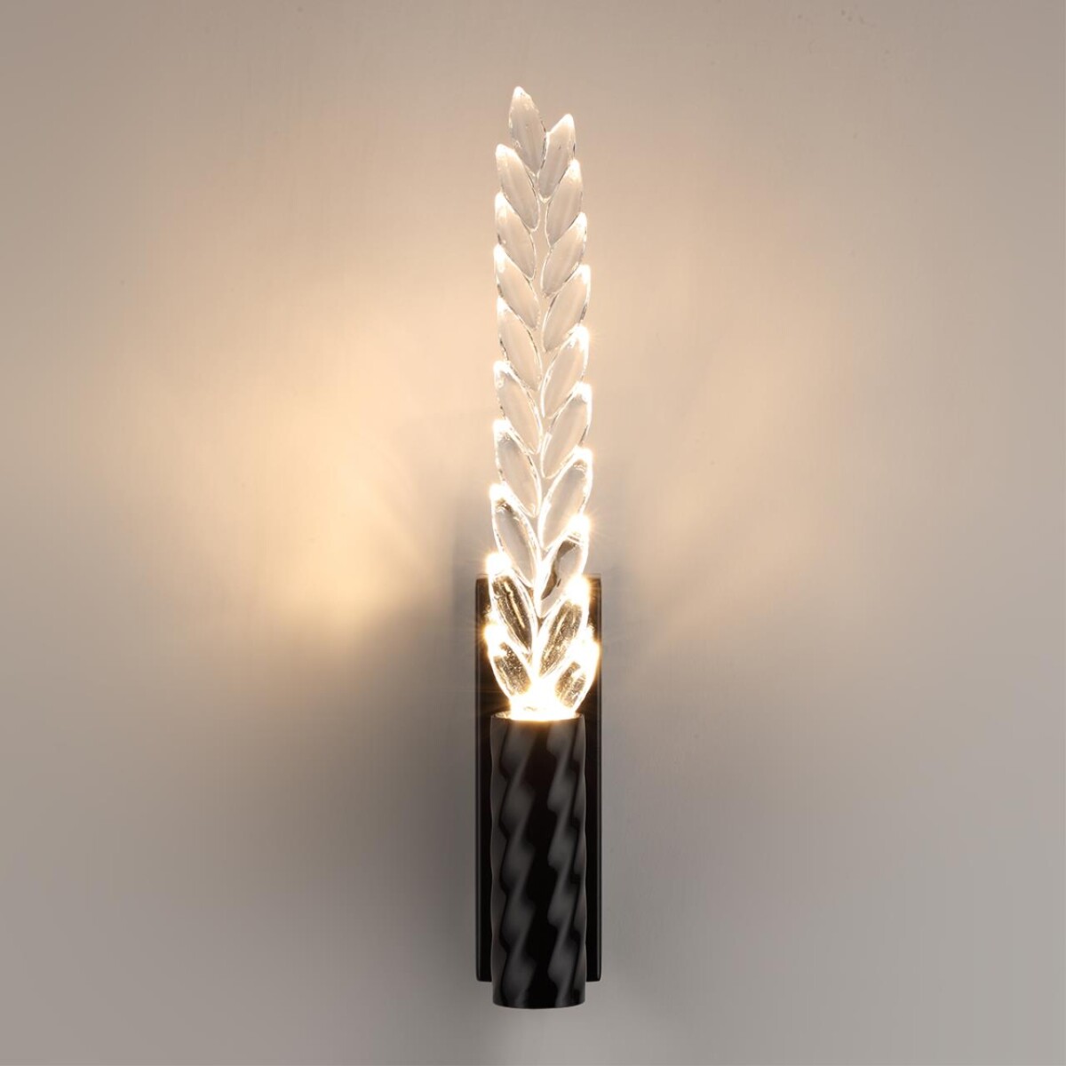 5459/4WL L-VISION ODL_EX26 041 черный глянцевый/прозрачн./металл/стекло Настенный светильник LED 4W 3000K 145Лм KOLOS — изображение 5