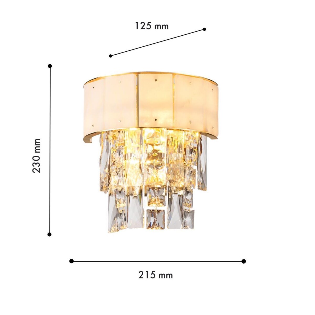 4783-2W, настенный светильник, D125xW215xH230, 2xE14x40W, excluded — изображение 3