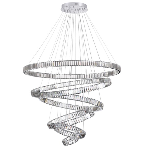 4930/260L L-VISION ODL24 593 хром/прозрачный металл/хрусталь Люстра LED 260W 4000K 30600Лм VEKIA