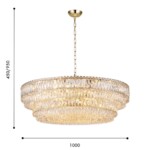 4781-24P, подвесная люстра, D1000xH450/950, 24xE14x40W, excluded — изображение 3