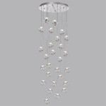 5084/120L L-VISION ODL25 561 хром/прозрачный/металл/акрил Люстра каскадная LED 120W 4000K 6000Лм JEMSTONE — изображение 4