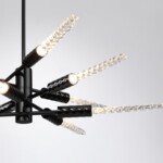 5459/28L L-VISION ODL_EX26 041 черный глянцевый/прозрачн./металл/стекло Люстра LED 28W (10*2.8W) 3000K 1260Лм KOLOS — изображение 7