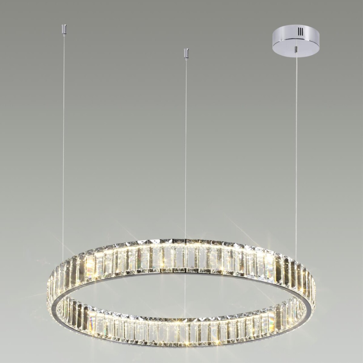 4930/36L L-VISION ODL24 591 хром/прозрачный металл/хрусталь Люстра LED 36W 4000K 4280Лм VEKIA — изображение 4