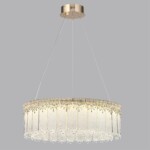 5091/80L L-VISION ODL25 555 золотой/стекло Люстра LED 80W 3700K 6796Лм CLEO — изображение 5