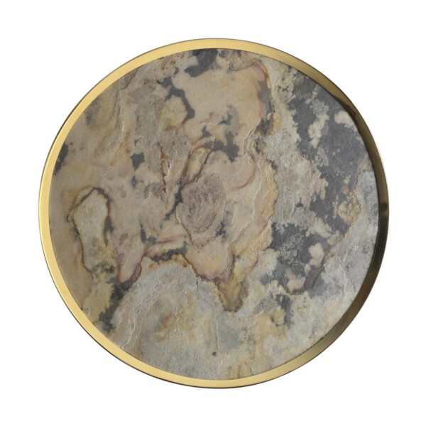 5079/40L L-VISION ODL24 209 зол/серо-бежевый/металл/натур.камень/акрил Настенный светильник с переключ.цветов.темпер. LED 40W 3000К/4000K/6000K BERGI