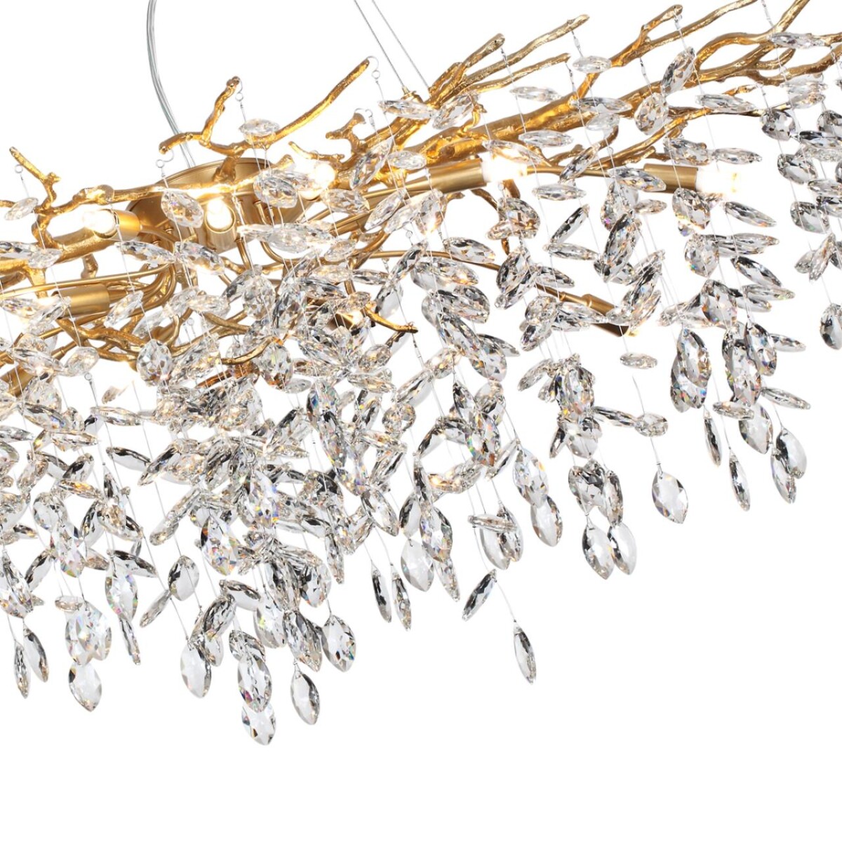 4969/14 HALL ODL24 613 античн.бронза/алюмин./хрусталь Люстра G9 14*40W DELICA — изображение 5