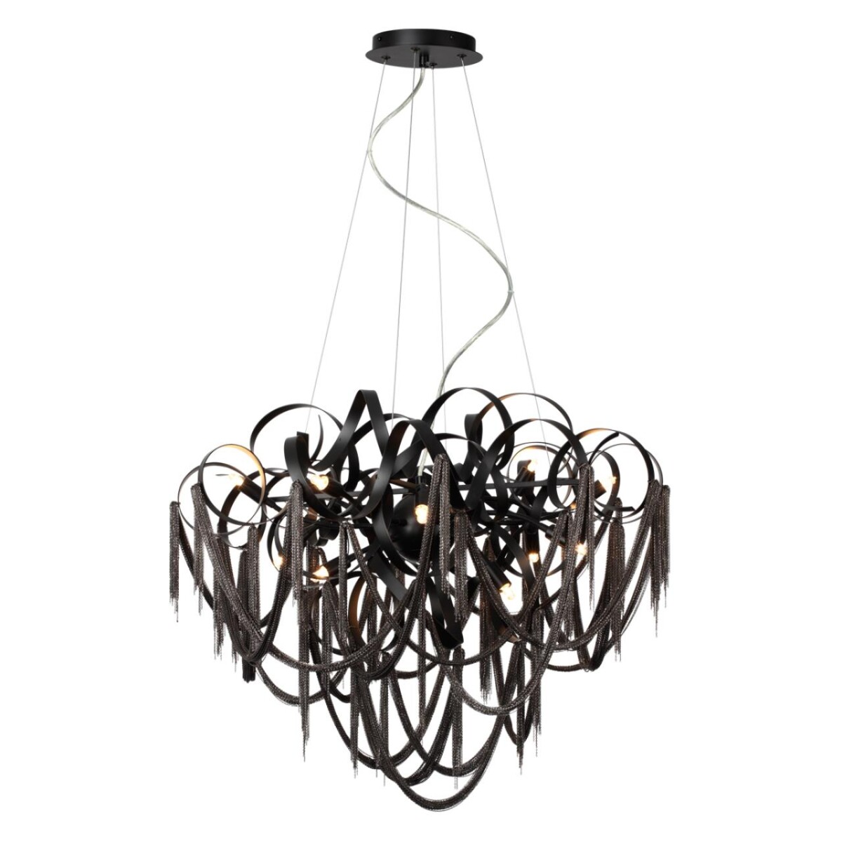 5067/12 HALL ODL24 525 черный матовый/черный хром/металл Люстра G9 12*40W CHAINY — изображение 2