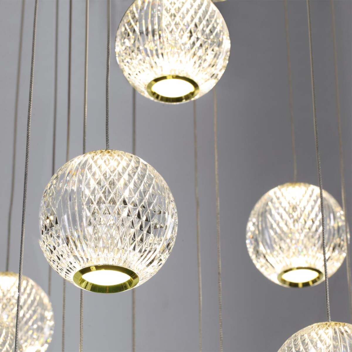 5008/120L L-VISION ODL23 569 золотой/прозрачный/металл/акрил Люстра каскадная LED 120W 4000K 6600Лм CRYSTAL — изображение 5