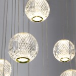 5008/120L L-VISION ODL23 569 золотой/прозрачный/металл/акрил Люстра каскадная LED 120W 4000K 6600Лм CRYSTAL — изображение 5