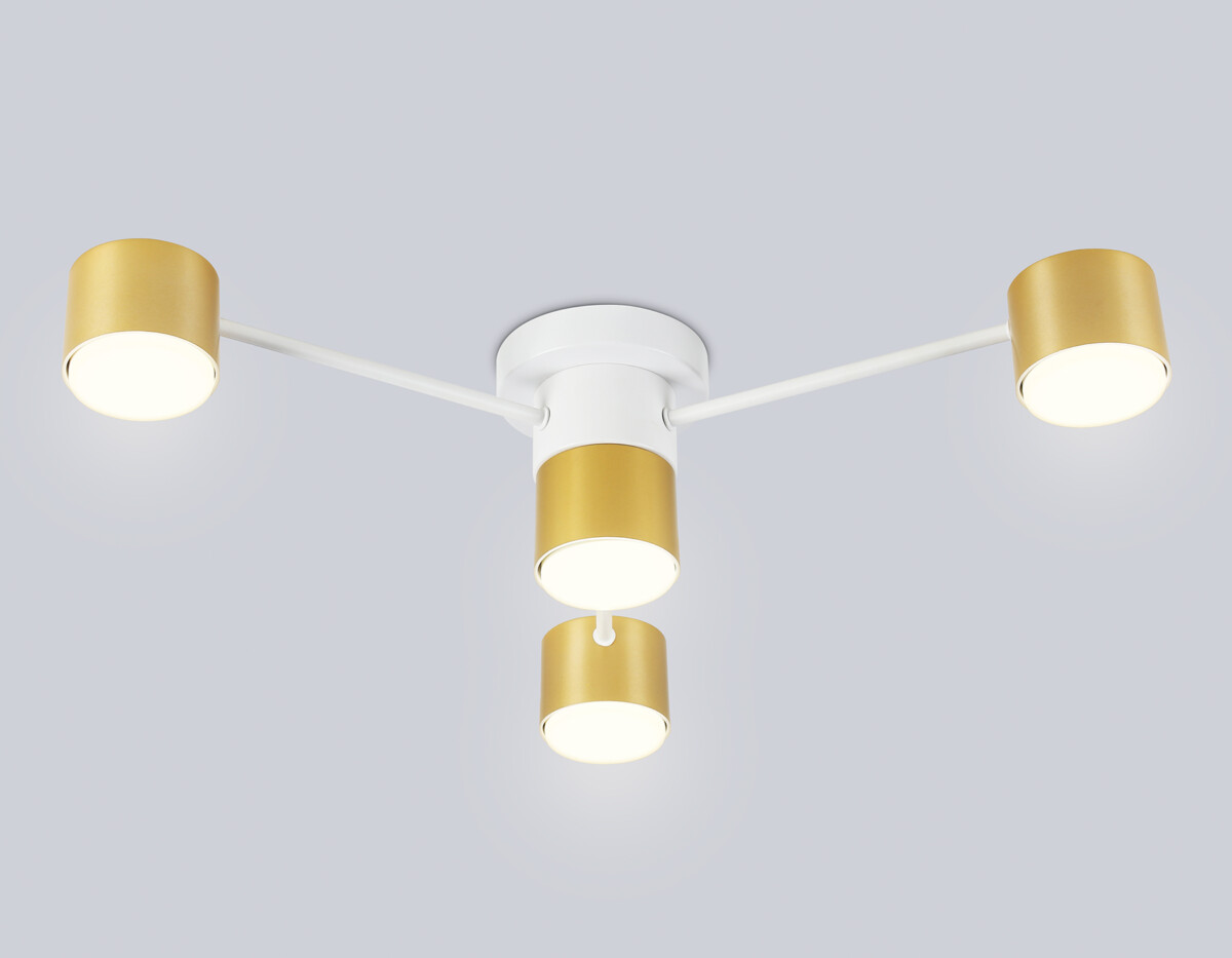 FL51720/4 WH/GD белый/золото GX53/4 max 12W 645*135 — изображение 1