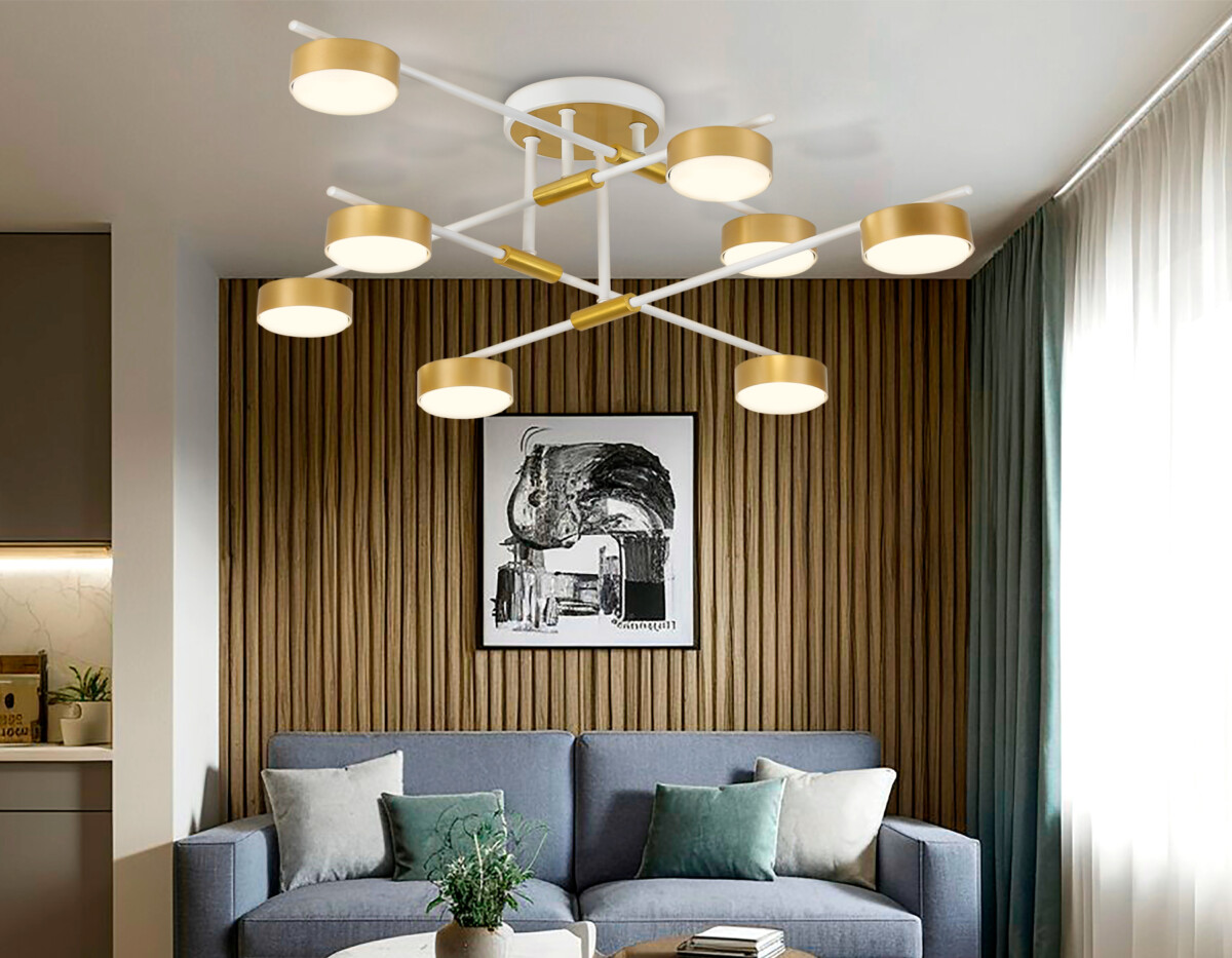 FL51751/8 WH/GD белый/золото GX53/8 max 12W 720*720*245 — изображение 2