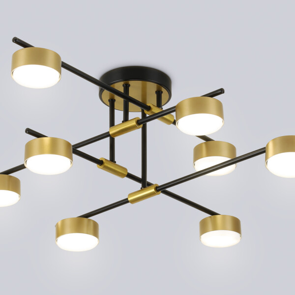 FL51752/8 BK/GD черный/золото GX53/8 max 12W 720*720*245