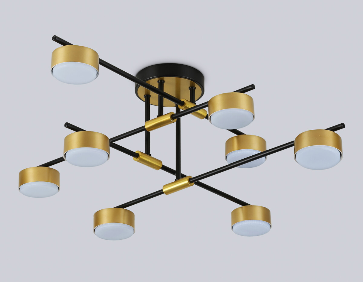 FL51752/8 BK/GD черный/золото GX53/8 max 12W 720*720*245 — изображение 4
