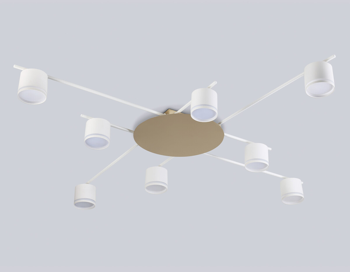 FL51759/8 WH/GD белый/золото GX53/8 max 12W 870*870*95 — изображение 4