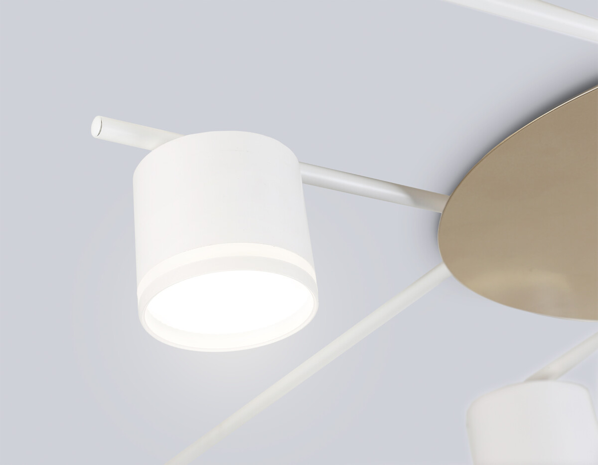 FL51759/8 WH/GD белый/золото GX53/8 max 12W 870*870*95 — изображение 5