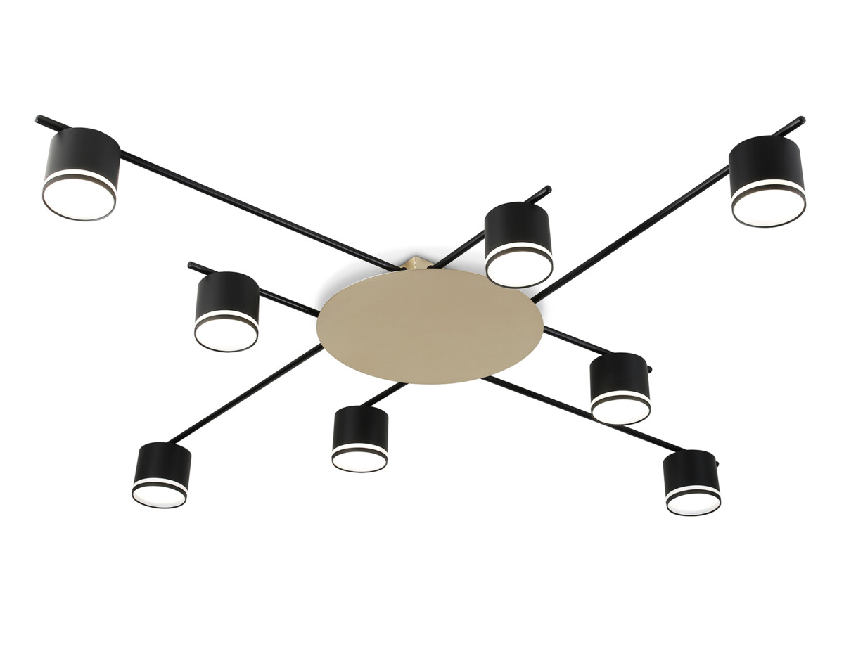 FL51760/8 BK/GD черный/золото GX53/8 max 12W 870*870*95 — изображение 8