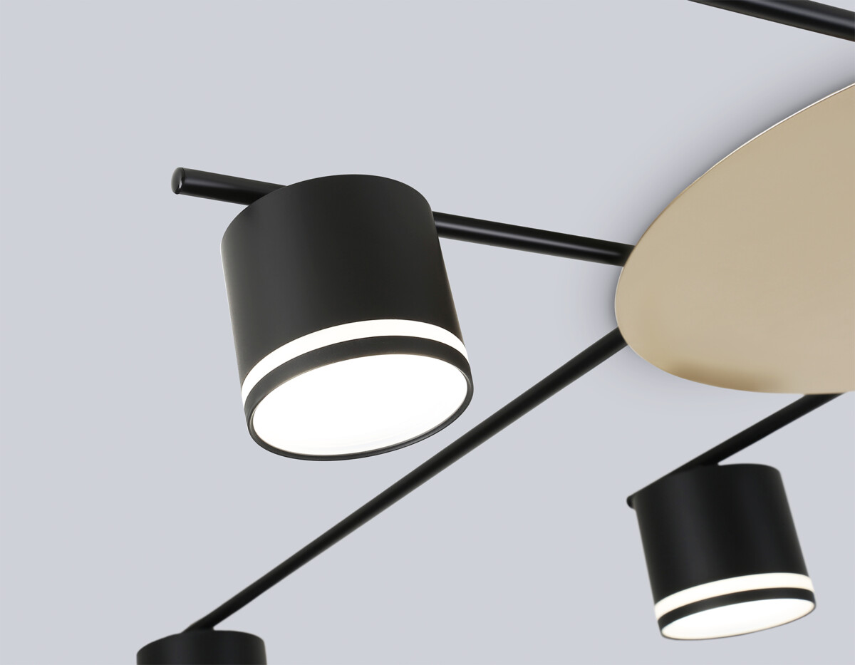 FL51760/8 BK/GD черный/золото GX53/8 max 12W 870*870*95 — изображение 6