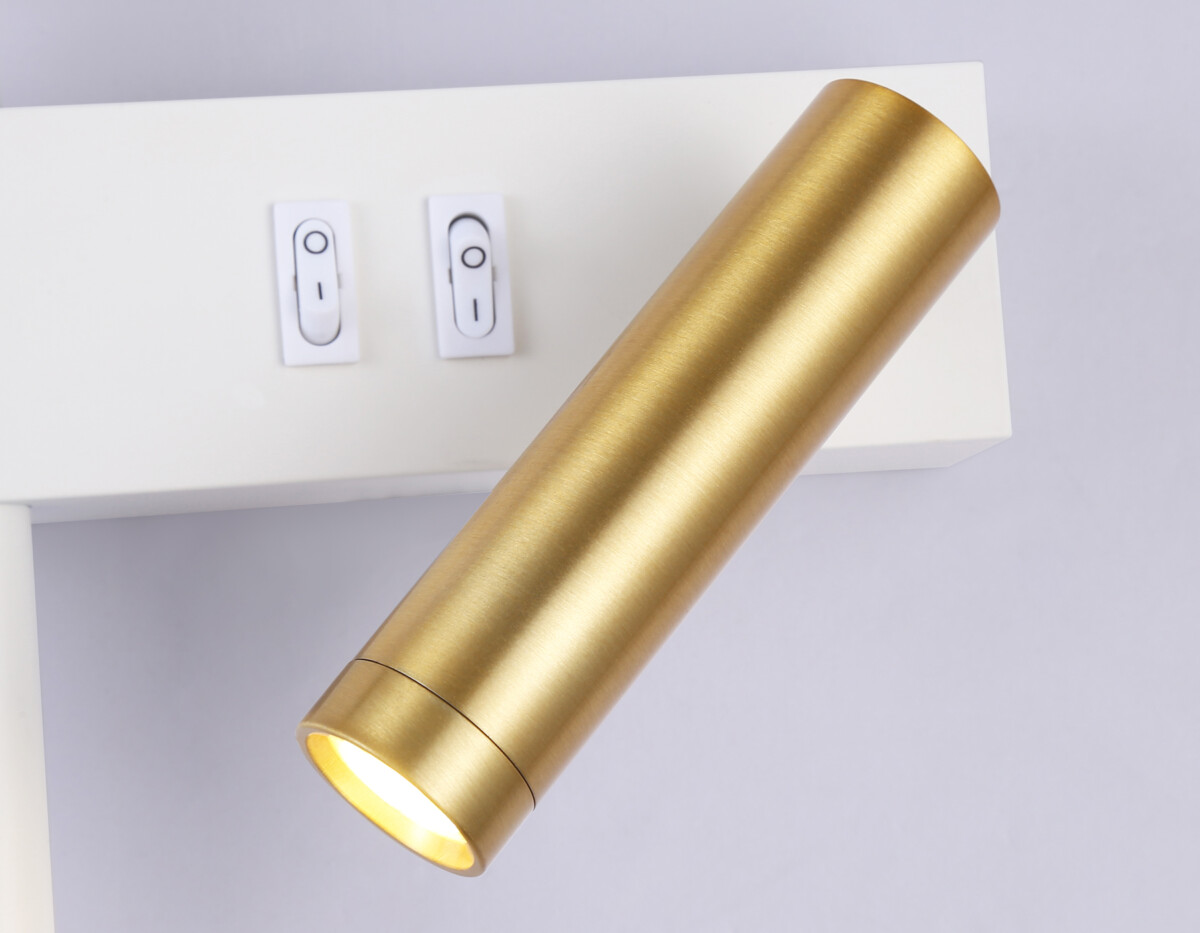 FL5207/2 SWH/GD белый песок/золото LED 4200K 7W+5W 500*160*111.5 — изображение 1