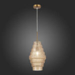 SL1001.203.01 Подвес ST-Luce Латунь/Коньячный E27 1*40W REXITE — изображение 2