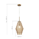 SL1001.203.01 Подвес ST-Luce Латунь/Коньячный E27 1*40W REXITE — изображение 6