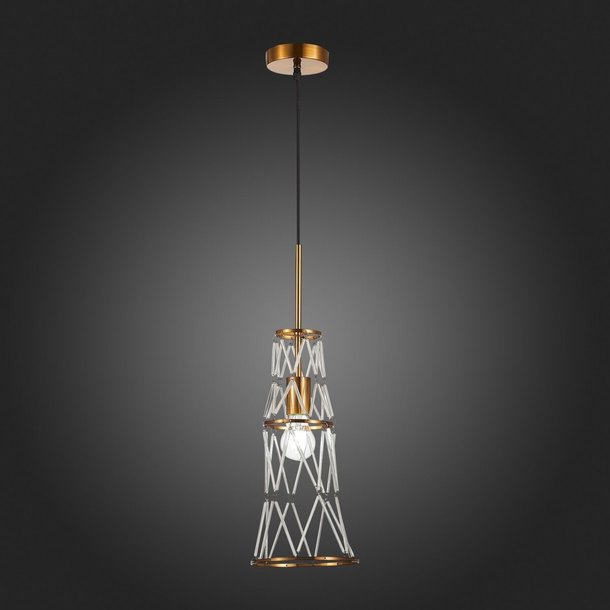 SL1016.203.01 Светильник подвесной ST-Luce Золотистый/Золотистый, Прозрачный E27 1*60W NARRIO — изображение 2