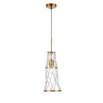 SL1016.203.01 Светильник подвесной ST-Luce Золотистый/Золотистый, Прозрачный E27 1*60W NARRIO — изображение 3