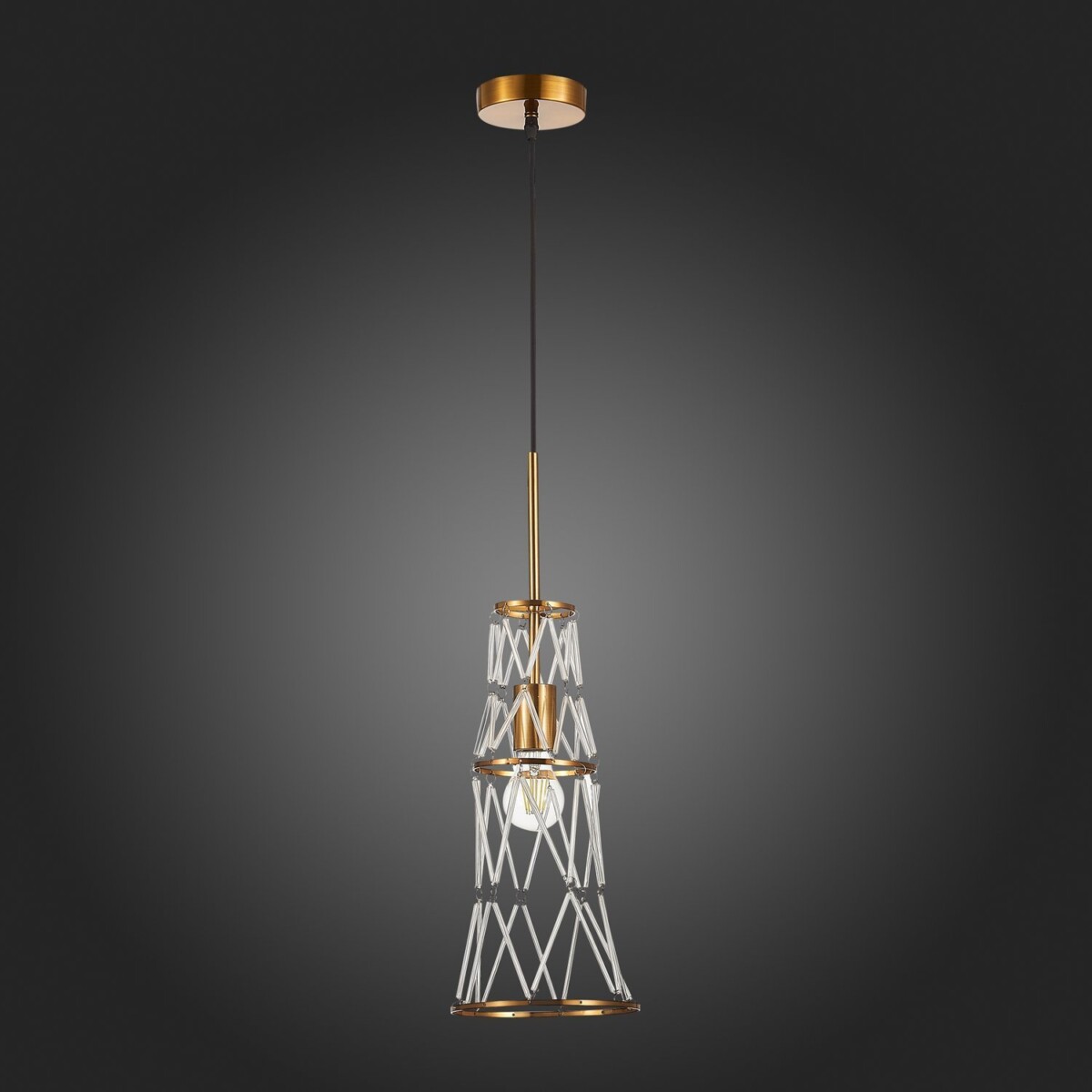 SL1016.203.01 Светильник подвесной ST-Luce Золотистый/Золотистый, Прозрачный E27 1*60W NARRIO — изображение 5