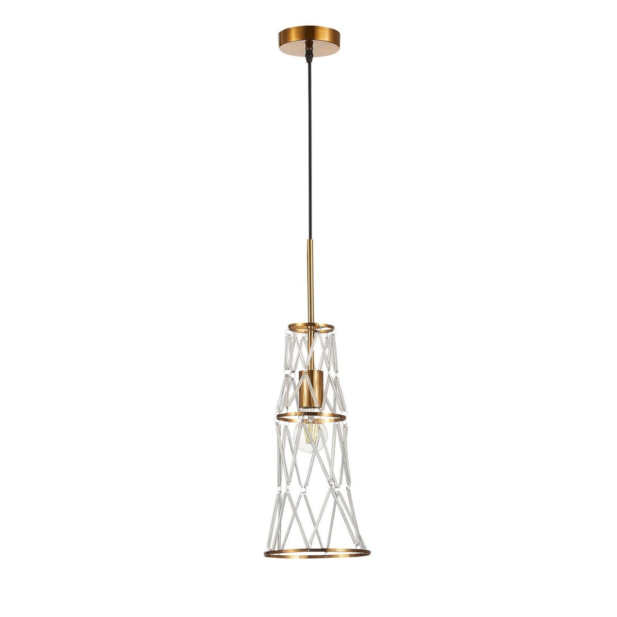 SL1016.203.01 Светильник подвесной ST-Luce Золотистый/Золотистый, Прозрачный E27 1*60W NARRIO — изображение 6