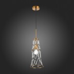 SL1016.203.01 Светильник подвесной ST-Luce Золотистый/Золотистый, Прозрачный E27 1*60W NARRIO — изображение 8