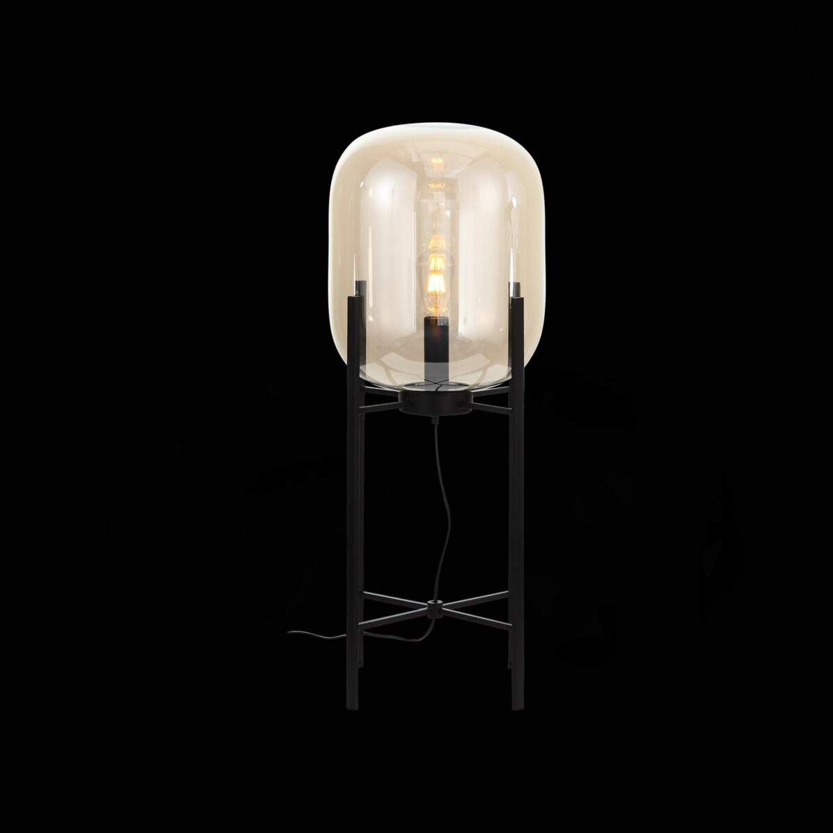 SL1050.515.01 Торшер ST-Luce Черный/Коньячный E27 1*40W (из 2-х коробок) BURASCA — изображение 4