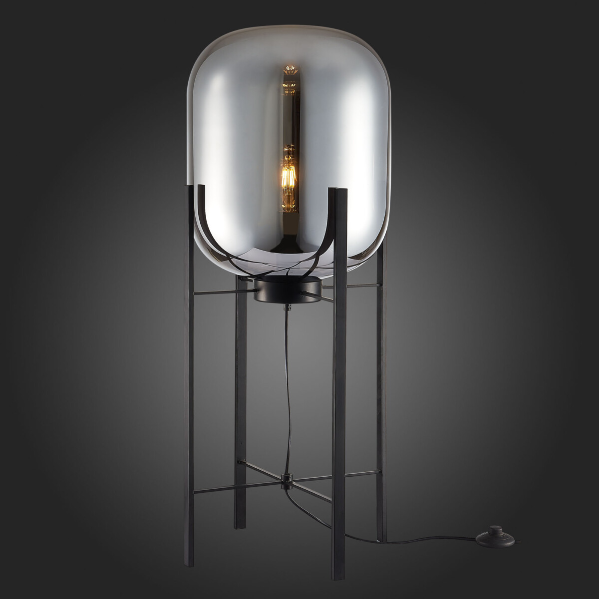 SL1050.715.01 Торшер ST-Luce Черный/Дымчатый E27 1*40W BURASCA — изображение 2
