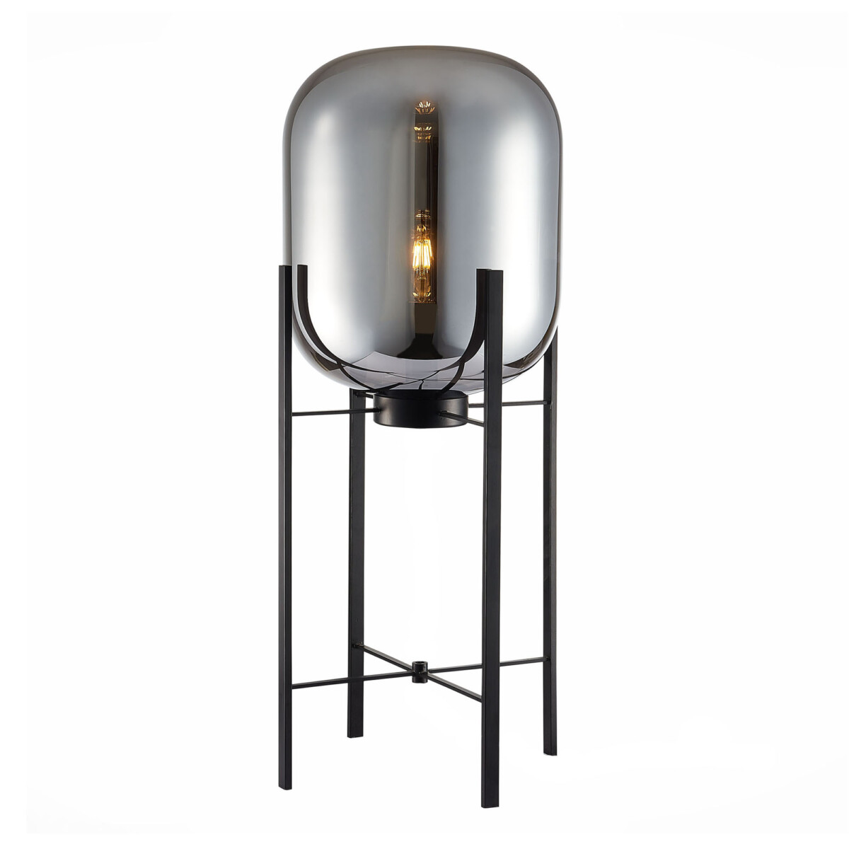 SL1050.715.01 Торшер ST-Luce Черный/Дымчатый E27 1*40W BURASCA — изображение 3