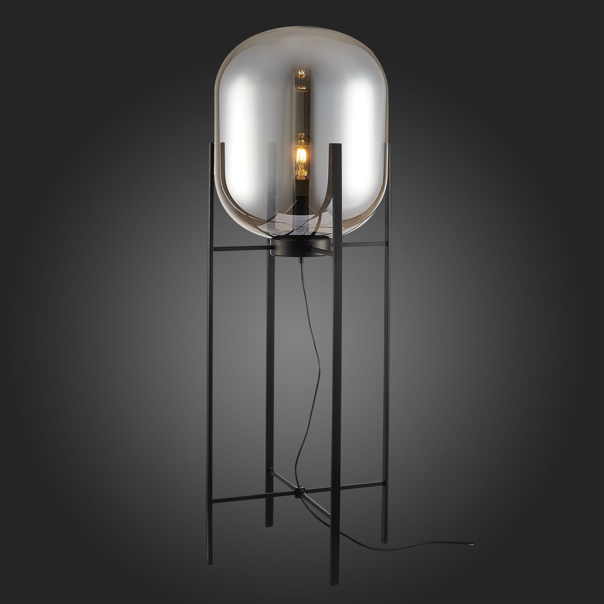 SL1050.725.01 Торшер ST-Luce Черный/Дымчатый E27 1*40W (из 2-х коробок) BURASCA — изображение 2