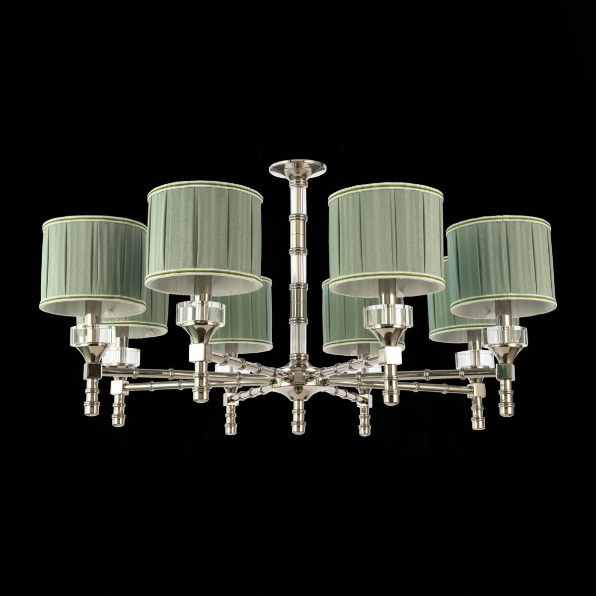 SL1121.103.08 Люстра подвесная ST-Luce Никель/Оливковый E14 8*40W OLEO — изображение 3