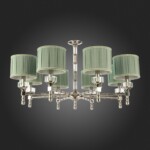 SL1121.103.08 Люстра подвесная ST-Luce Никель/Оливковый E14 8*40W OLEO — изображение 4