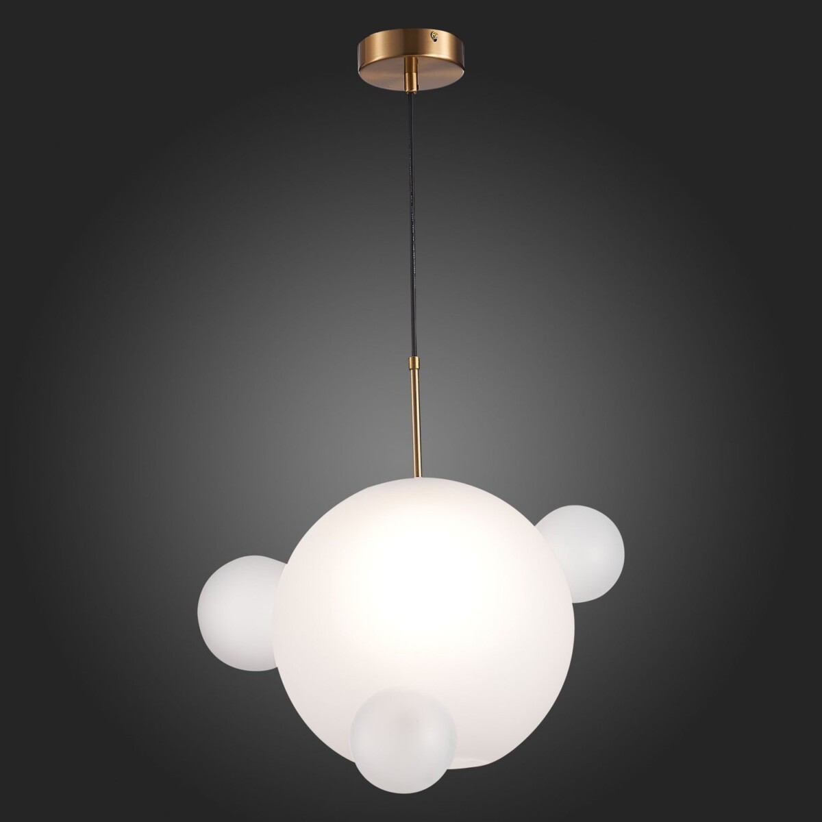 SL1133.503.01 Светильник подвесной ST-Luce Латунь/Белый E27 1*60W BOPONE — изображение 2