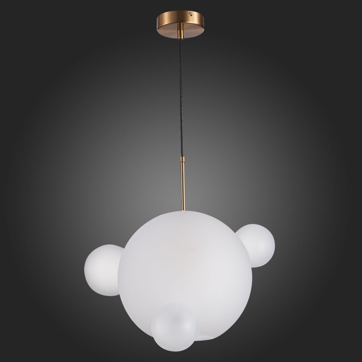 SL1133.503.01 Светильник подвесной ST-Luce Латунь/Белый E27 1*60W BOPONE — изображение 5