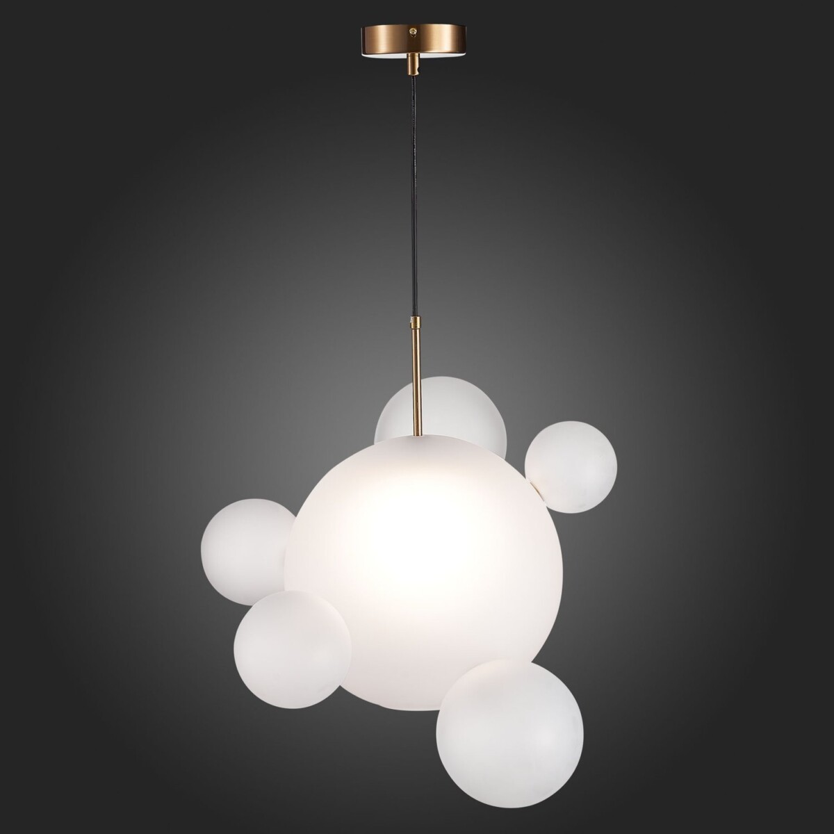 SL1133.513.01 Светильник подвесной ST-Luce Латунь/Белый E27 1*60W BOPONE — изображение 2