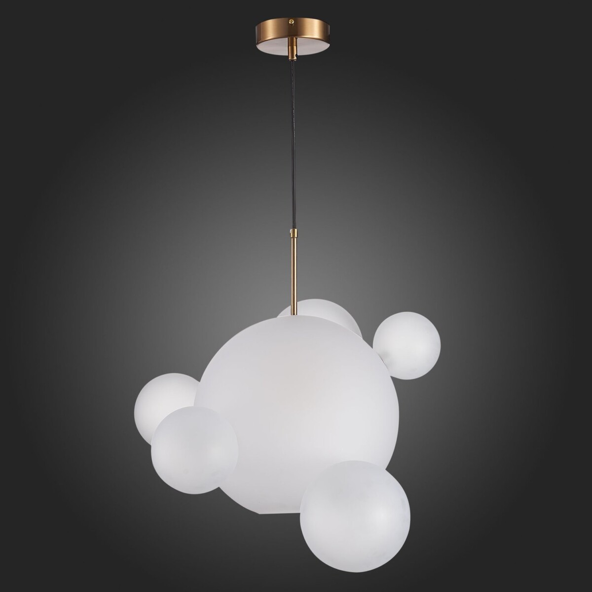 SL1133.513.01 Светильник подвесной ST-Luce Латунь/Белый E27 1*60W BOPONE — изображение 5