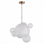 SL1133.513.01 Светильник подвесной ST-Luce Латунь/Белый E27 1*60W BOPONE — изображение 6