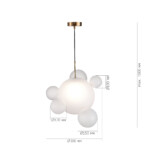 SL1133.513.01 Светильник подвесной ST-Luce Латунь/Белый E27 1*60W BOPONE — изображение 7