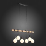 SL1142.403.06 Светильник подвесной Черный, Светлое дерево E27 6*60W BAGETTI — изображение 11