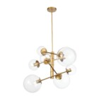 SL1150.203.08 Светильник подвесной ST-Luce Матовое золото/Прозрачный E27 8*40W (из 3-х коробок) LIORA — изображение 15